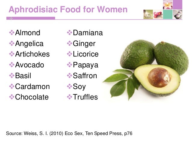 Aphrodisiac food for female